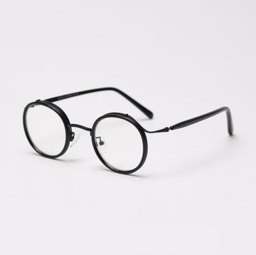 Will TR90 Punk Retro Round Glasses Frame
